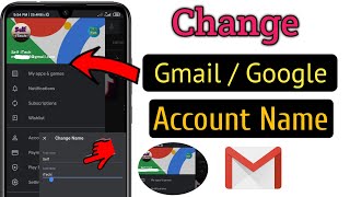 How To Change Gmail id or Google Account Name Easy amp Fast 2025 [upl. by Tolkan]