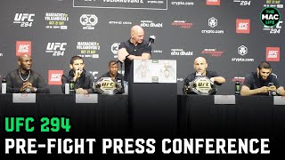 UFC 294 PreFight Press Conference Full [upl. by Barra660]