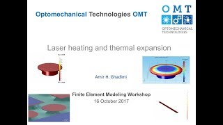 COMSOL simulation tutorial Laser Heating and Thermal Expansion  By Amir H Ghadimi [upl. by Mcarthur718]