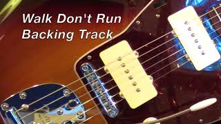 Guitar Backing Track Walk Dont Run The Ventures [upl. by Maddis]