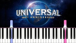 Universal Studio  Intro Theme  Piano tutorial [upl. by Iteerp]