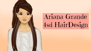 Stardoll Tutorial  Ariana Grande 4 stardollars Hair Design [upl. by Ayokal715]