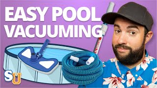 How To VACUUM A POOL Above Ground and Inground [upl. by Dloreh]