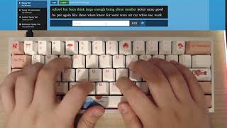 Novelkeys Cream Kaihua Typing Test [upl. by Mack]