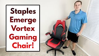 Staples Emerge Vortex Gaming Chair  Review [upl. by Onibla731]