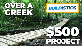 DIY Suspension Bridge  54 Span [upl. by Anoit]