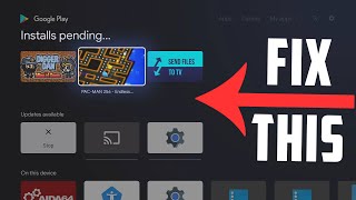 How to FIX The Install Pending Android TV Bug  Play Store App Stuck at Installing [upl. by Boggers]