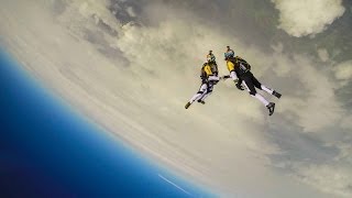 High altitude acrobatic skydiving FULL RUN  Red Bull Skycombo [upl. by Bennion]