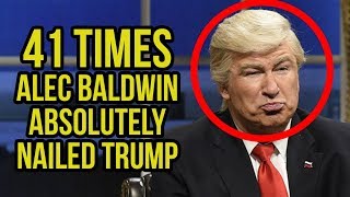 TBT  41 Times Alec Baldwin Absolutely Nailed Trump [upl. by Gnuhp682]