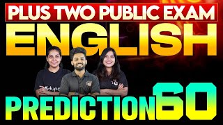 Plus Two Public Exam English  Prediction 60  Eduport Plus Two [upl. by Norramic]