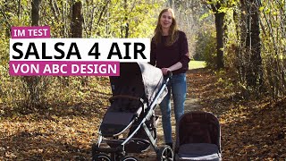 ABC Design Salsa 4 Air KombiKinderwagen Testbericht  babyartikelde [upl. by Pincas]