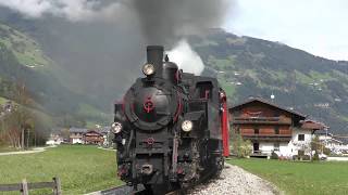 Dampflok Gerlos auf der Zillertalbahn HD [upl. by Tnarud]