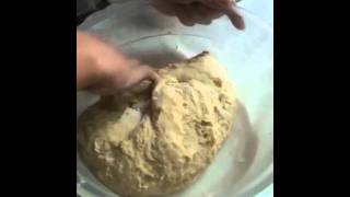 Kneading bread in bowl [upl. by Conrado277]