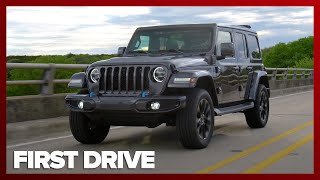 2021 Wrangler 4xe Jeeps first plugin hybrid First Drive Review [upl. by Jenette]