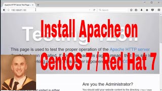 How To Install Apache HTTPD On CentOs 7 [upl. by Elem]