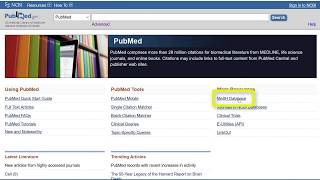 Searching PubMed with MeSH [upl. by Foss263]