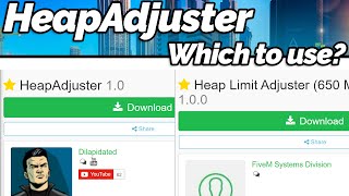 GTA V HeapAdjuster vs Heap Limit Adjuster Which to use [upl. by Saalocin]