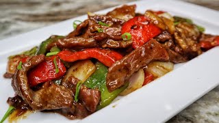 Super Easy PEPPER STEAK Recipe Better Than Take Out [upl. by Smailliw822]