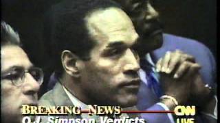 OJ Simpson Verdict  FULL CNN [upl. by Adnolay]