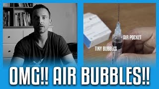 Air Bubbles In Syringe When Injecting Dont Freak Out DEMO [upl. by Seluj60]