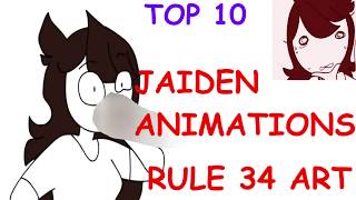 Top 10 Jaiden Animations RULE 34 artworks [upl. by Graff]