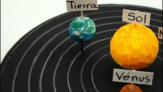 Cómo hacer el sistema solar muy fácil  how to make the solar system [upl. by Edrahc]