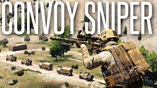 ARMED CONVOY SNIPER  ArmA 3 Milsim Operation [upl. by Ayyn]