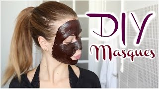 DIY n°8   4 Masques visage maison ♡ [upl. by Magdau]