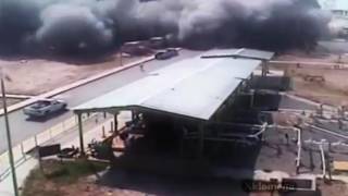 Mega Explosion in oil refinery [upl. by Ching]