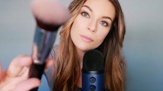 ASMR  Gentle Mic amp Lens Brushing  Repeating Mouth Sounds [upl. by Ergener]