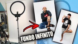 COMO FAZER FUNDO INFINITO PARA FOTOS E VÍDEOS  PROFISSIONAL [upl. by Nosyarg]