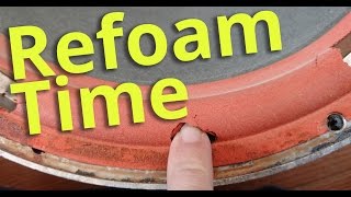 How to Repair and Refoam a Speaker Surround [upl. by Drolet706]