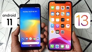 Android 11 vs iOS 13 [upl. by Yllaw]