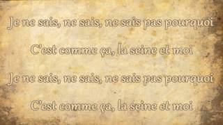 Vanessa Paradis  La Seine Lyrics [upl. by Maribeth]