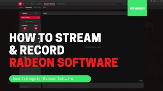 How to Stream amp Record with Radeon Software Adrenalin 2021 [upl. by Yemerej867]