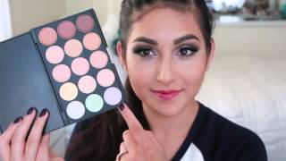 15 color concealer palette tutorial [upl. by Darach]