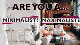 Minimalist vs Maximalist Interior Design Minimalism and Maximalism in Design explained [upl. by Ecile]