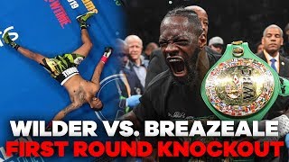 Deontay Wilder MASSIVE Knockout Punch  Wilder vs Breazeale Highlights [upl. by Tlevesoor]