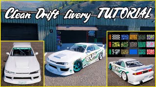 CarX Drift  Livery Tutorial Clean Drift Design GUIDE EXPLAINED FULL [upl. by Faires]