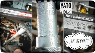 Jak używać klucz dynamometryczny YATO YT0750 torque wrench  ForumWiedzy [upl. by Celene]