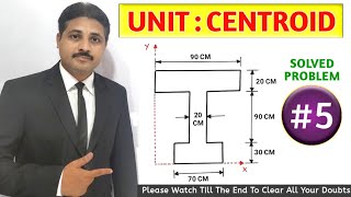 CENTROID SOLVED PROBLEM 5 IN ENGINEERING MECHANICS TIKLESACADEMYOFMATHS [upl. by Odnalro]