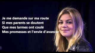 Louane  Je vole Michel Sardou  Lyric [upl. by Enelear]