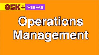 Introduction to Operations Management [upl. by Cummings281]