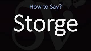 How to Pronounce Storge CORRECTLY LOVE Meaning amp Pronunciation [upl. by Humph]