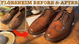 1982 Florsheim Imperial 93602 Before amp After with Heels [upl. by Nibur]