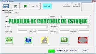 Controle de Estoque com Excel VBA  Compra e Venda de Produtos  Aula 01 [upl. by Busiek]