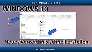 Schnell einen neuen Ordner erstellen Windows 10 [upl. by Rainer]