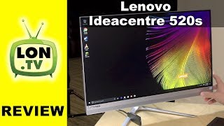 Lenovo Ideacentre 520s Review  Thin All in One PC that works as a monitor too [upl. by Tatia]