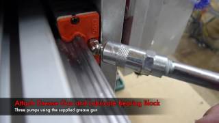 How to Lubricate Your CNC Router Parts Bearing Blocks Profile Linear Railbased Machines [upl. by Drus]