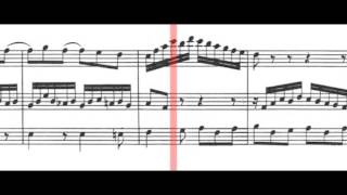 BWV 1031  Flute Sonata in EFlat Major Scrolling [upl. by Ragg685]